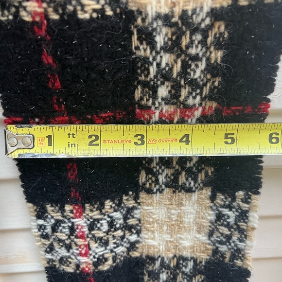 Burberry Scarf - Authentic Tartan Plaid Lambswool & Angora with Silver Shimmer - Picture 7 of 10